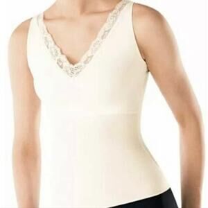 SPANX by Sara Blakely Hide & Sleek Lace V-Neck Camisole. L